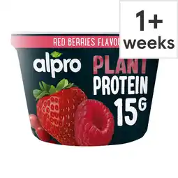Tesco Alpro 15g High Protein Red Berries Dairy Free Soya Yoghurt Alternative 200g offer