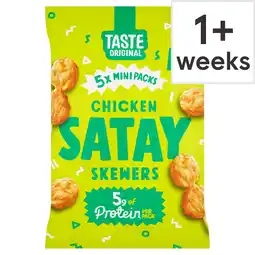 Tesco Taste Original Chicken Satay Skewers 5 x 32g offer