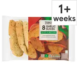 Tesco Tesco 8 Garlic Slices 235g offer