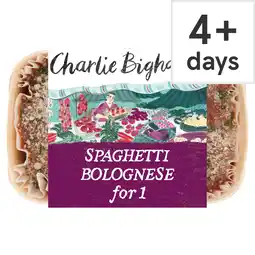 Tesco Charlie Bigham's Spaghetti Bolognese for 1 360g offer