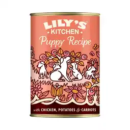 Tesco Lily's Kitchen Puppy Recipe with Chicken, Potatoes & Carrots 400g offer