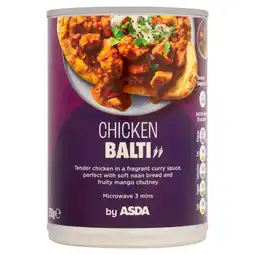 Asda ASDA Chicken Balti 392g offer