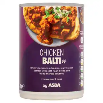 Asda ASDA Chicken Balti 392g offer