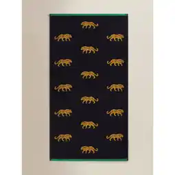 Asda George Home Black Dark Garden Tiger Cotton Towel Range offer