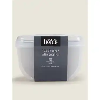 Asda George Home Food Storer with Strainer offer