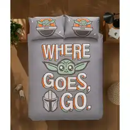 Asda George Home The Mandalorian & Grogu Where Goes Go Duvet Set Single offer