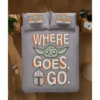 Asda George Home The Mandalorian & Grogu Where Goes Go Duvet Set Single offer