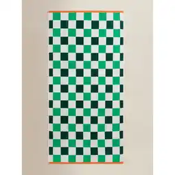 Asda George Home Checkerboard Cotton Beach Towel offer
