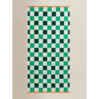 Asda George Home Checkerboard Cotton Beach Towel offer