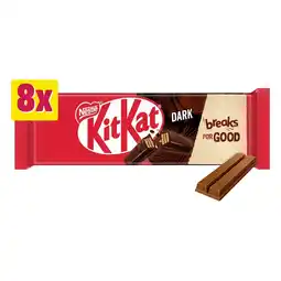Morrisons KitKat 2 Finger Dark Chocolate Biscuit Bar 8 Pack Multipack offer