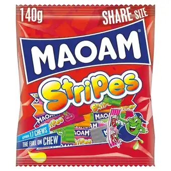 Morrisons Maoam Stripes Sweets Share Bag 140g offer
