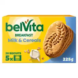 Morrisons Belvita Breakfast Milk & Cereals Cereal Bars 5 Pack offer
