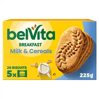 Morrisons Belvita Breakfast Milk & Cereals Cereal Bars 5 Pack offer