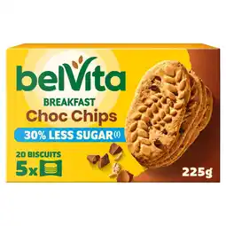 Morrisons Belvita Choc Chip Reduced Sugar Cereal Bars 5 Pack offer