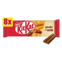 Morrisons KitKat 2 Finger Caramel Milk Chocolate Biscuit Bars 8 Pack Multipack offer