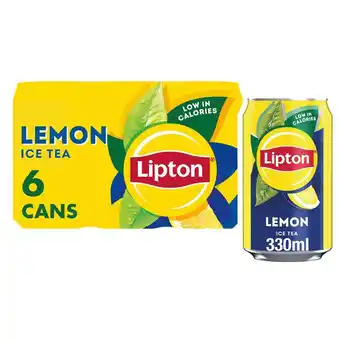 Morrisons Lipton Lemon Iced Tea Cans 6 x 330ml offer