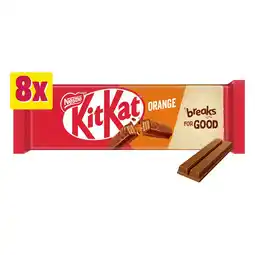 Morrisons KitKat 2 Finger Orange Chocolate Biscuit Bar 8 Pack Multipack offer