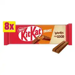 Morrisons KitKat 2 Finger Orange Chocolate Biscuit Bar 8 Pack Multipack offer