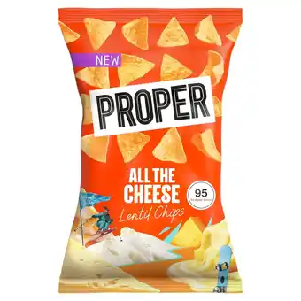 Morrisons Proper Chips All The Cheese Lentil Chips 85g offer