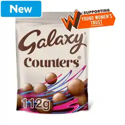 Morrisons Galaxy Counters Milk Chocolate Pouch Bag 112g offer