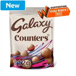 Morrisons Galaxy Counters Milk Chocolate Pouch Bag 112g offer