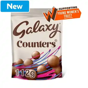 Morrisons Galaxy Counters Milk Chocolate Pouch Bag 112g offer