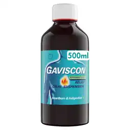 Morrisons Gaviscon Liquid Original Peppermint 500ml offer