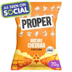 Morrisons Proper Corn Mature Cheddar Popcorn 70g offer