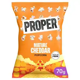 Morrisons Proper Corn Mature Cheddar Popcorn 70g offer