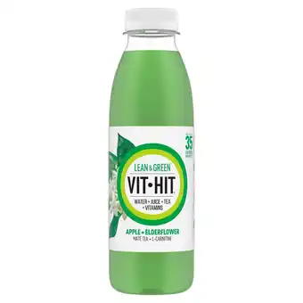 Morrisons Vit Hit Lean & Green Apple + Elderflower 500ml offer