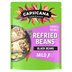 Morrisons Capsicana Mexican Refried Black Beans 200g offer
