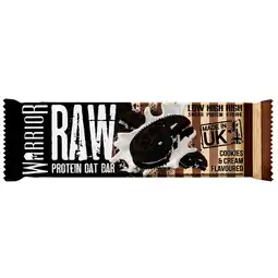 Morrisons Warrior Raw Protein Flapjack Cookies And Cream 75g offer