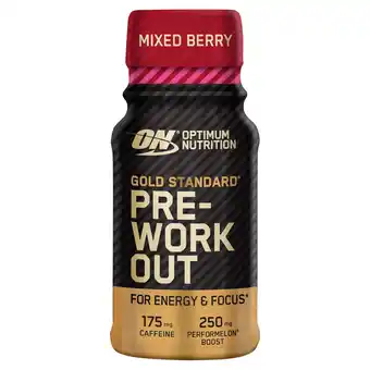 Morrisons Optimum Nutrition Pre Workout Shot Mixed Berry offer