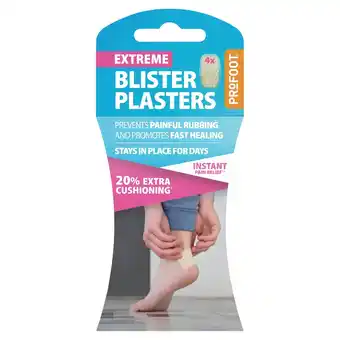 Morrisons Profoot Extreme Blister Plasters 4 Pack offer