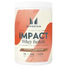 Morrisons Myprotein Impact Whey Isolate Natural Chocolate Tub 480g offer
