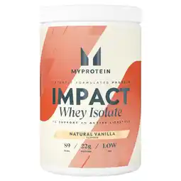 Morrisons Myprotein Impact Whey Isolate Natural Vanilla 480g offer