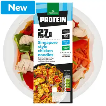 Morrisons Morrisons Protein Singapore Noodles 380g offer
