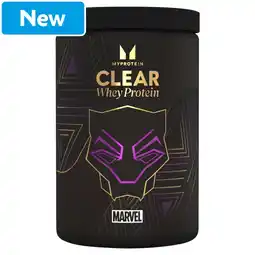 Morrisons Myprotein Clear Whey Isolate Marvel Black Panter offer