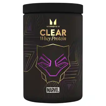 Morrisons Myprotein Clear Whey Isolate Marvel Black Panter offer