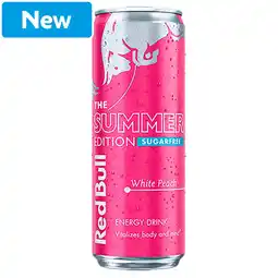 Morrisons Red Bull Summer Edition White Peach 2025 355ml offer