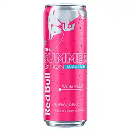 Morrisons Red Bull Summer Edition White Peach 2025 355ml offer