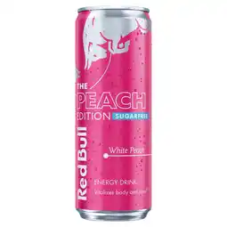 Morrisons Red Bull Summer Edition White Peach 2025 355ml offer