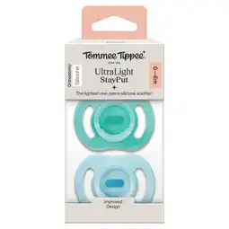 Morrisons Tommee Tippee Ultra-Light Stayput Soother 0-6 Moths offer