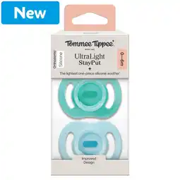 Morrisons Tommee Tippee Ultra-Light Stayput Soother 0-6 Moths offer