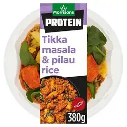 Morrisons Morrisons Protein Chicken Tikka Masala & Pilau Rice 380g offer