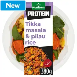 Morrisons Morrisons Protein Chicken Tikka Masala & Pilau Rice 380g offer