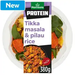 Morrisons Morrisons Protein Chicken Tikka Masala & Pilau Rice 380g offer