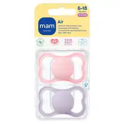 Morrisons MAM Air 6-18m Soother 2pk offer