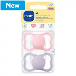 Morrisons MAM Air 6-18m Soother 2pk offer