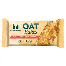 Morrisons My Protein Oat Bakes White Chocolate & Berry 75g offer
